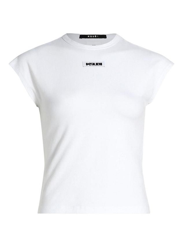 Womens Staple Logo Crewneck T-Shirt Product Image