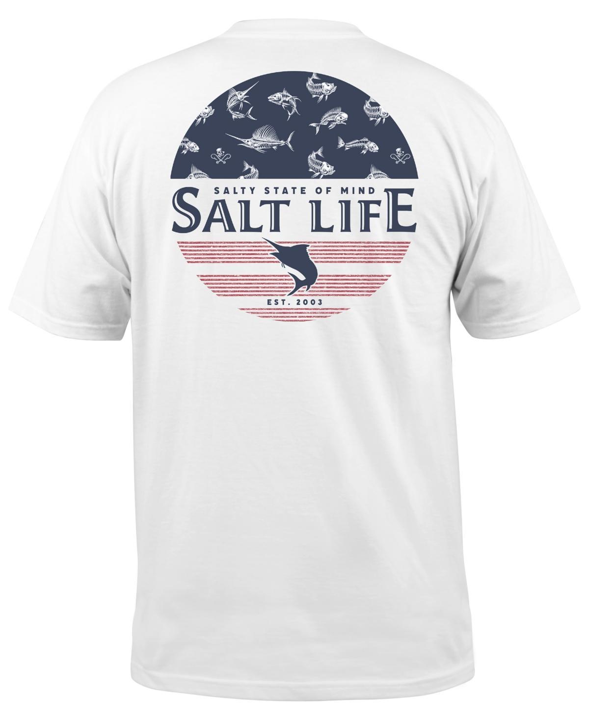 Salt Life Mens Salty Honor Bones Graphic Print Short-Sleeve T-Shirt Product Image