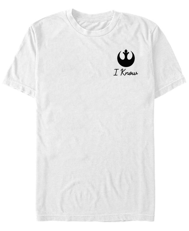 Mens Star Wars Hans Classic Quote Tee White Product Image