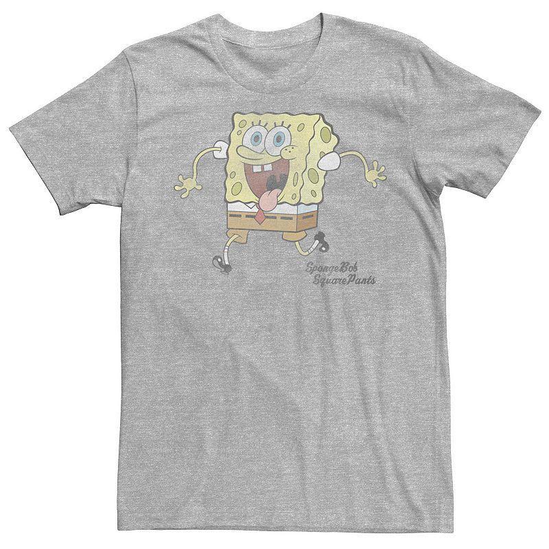 Mens Spongebob Faded Portrait Tee Med Grey Product Image