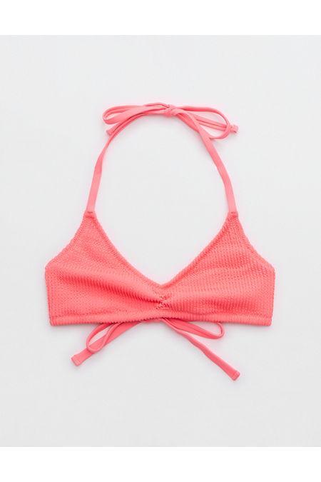 Aerie Crinkle Halter Voop Bikini Top Women's Product Image