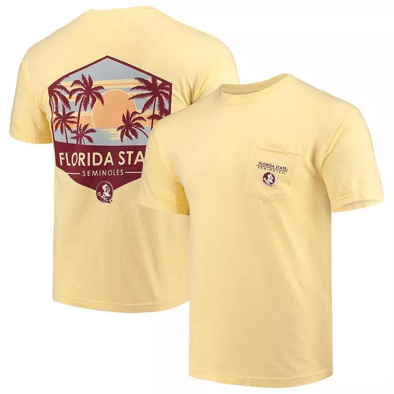 Mens Florida State Seminoles Landscape Shield Comfort Colors Pocket T-Shirt Product Image