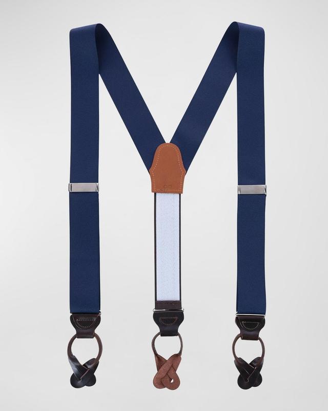 Trafalgar Mens Phoenix 38mm Grosgrain Non Stretch Ribbon Button End Suspenders Product Image