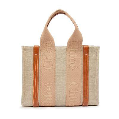 Small Woody Tote Bag In Brown Product Image