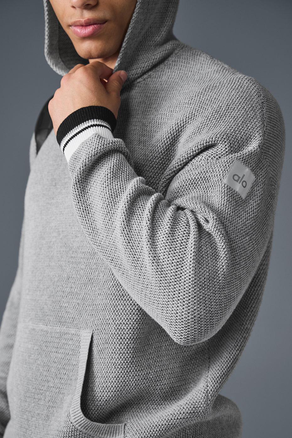 Sports Club Sweater Knit Hoodie - Athletic Heather Grey Male Product Image