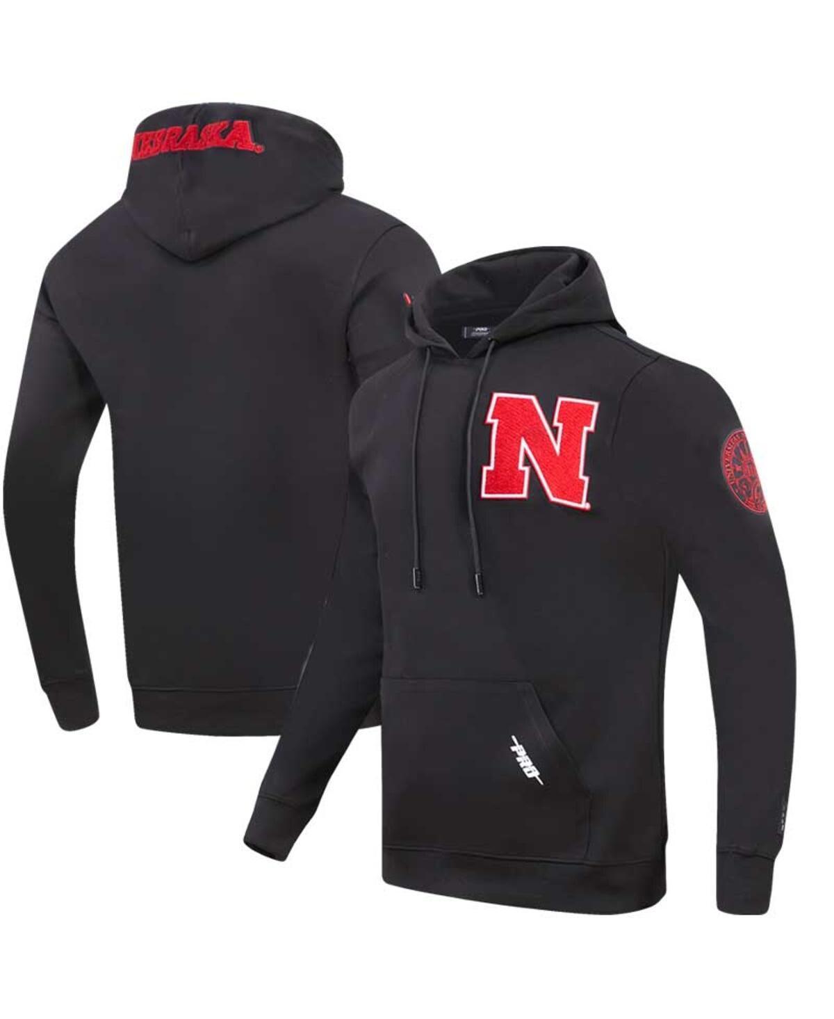 Mens Pro Standard Black Nebraska Huskers Classic Pullover Hoodie Product Image