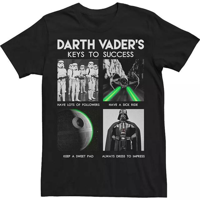 Big & Tall Star Wars Darth Vaders Keys To Success Tee, Mens Product Image