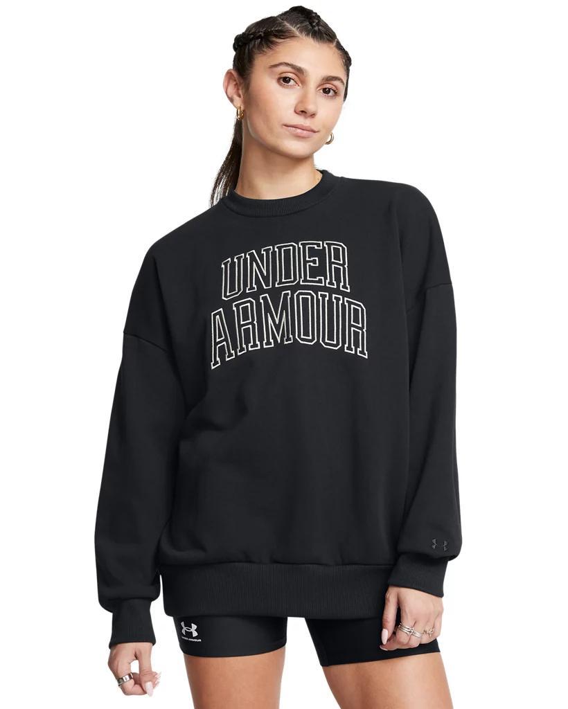 Women's UA Icon Heavyweight Terry Oversized Crew Product Image