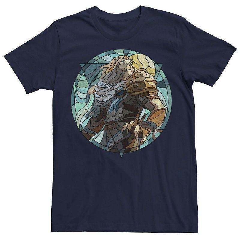 Mens Magic The Gathering Ajani Glass Stained Glass Tee Blue Product Image