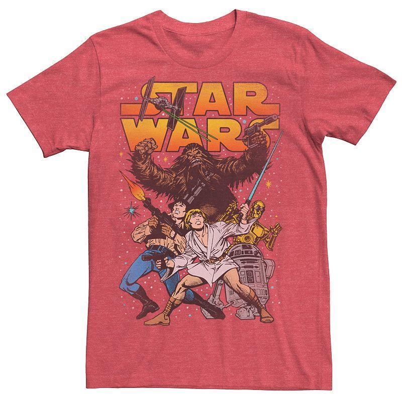 Star Wars Mens Classic Cartoon Good Guys Short Sleeve T-Shirt Product Image