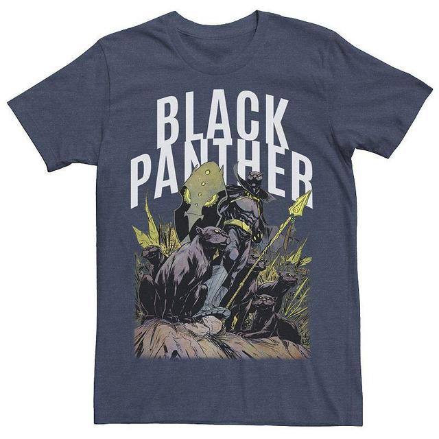 Mens Marvel Black Panther Village King of Kings Graphic Tee Blue Product Image