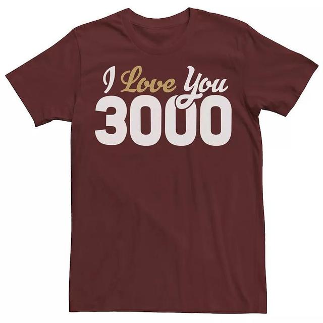 Mens Marvel Avengers Endgame Iron Man I Love You 3000 Tee Red Product Image