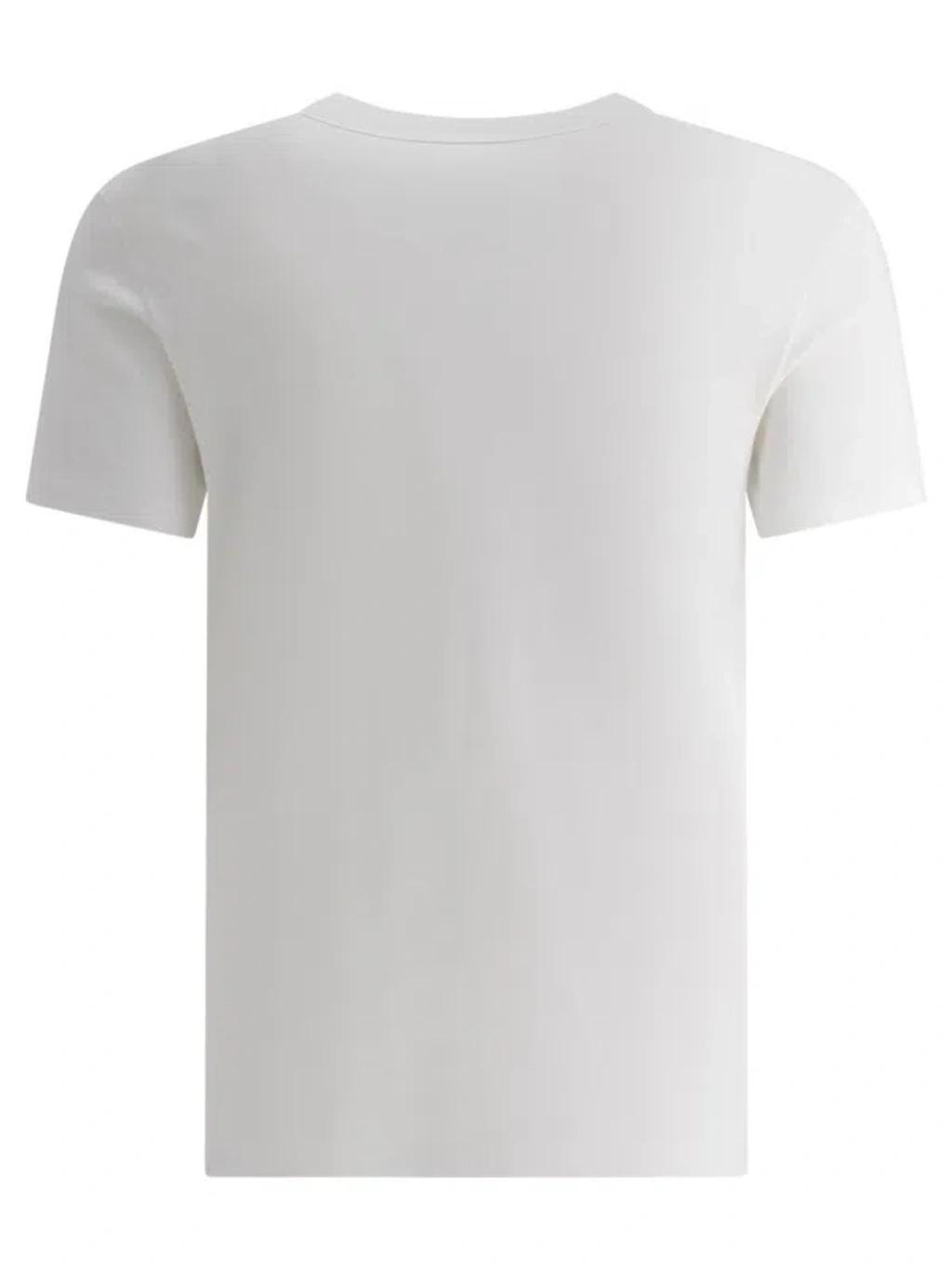 Slim-fit Stretch Cotton-jersey T-shirt In White Product Image