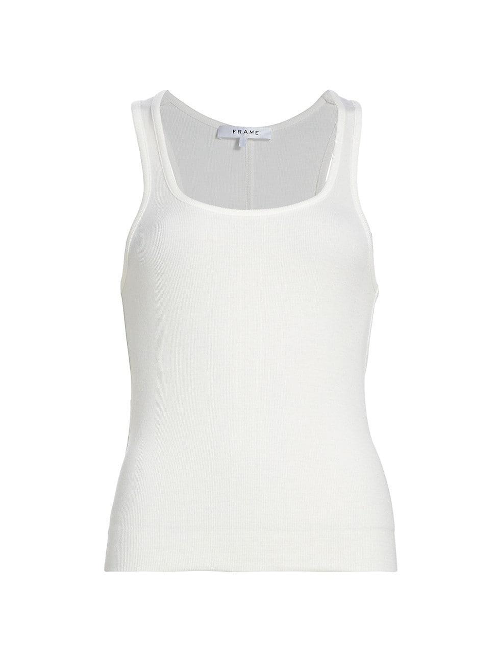 Womens Ribbed Fitted Tank Product Image