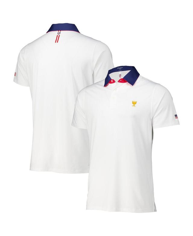 B. Draddy Mens White 2024 Presidents Cup Team Usa Cb Polo - White Product Image