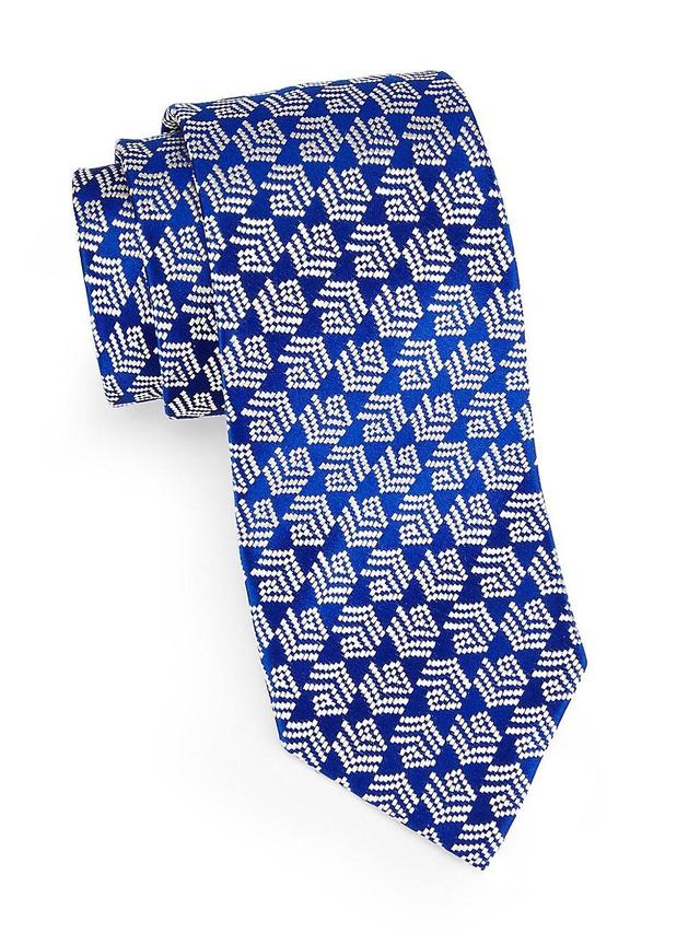 Mens Shaded Diagonal Stripe Silk Jacquard Tie Product Image