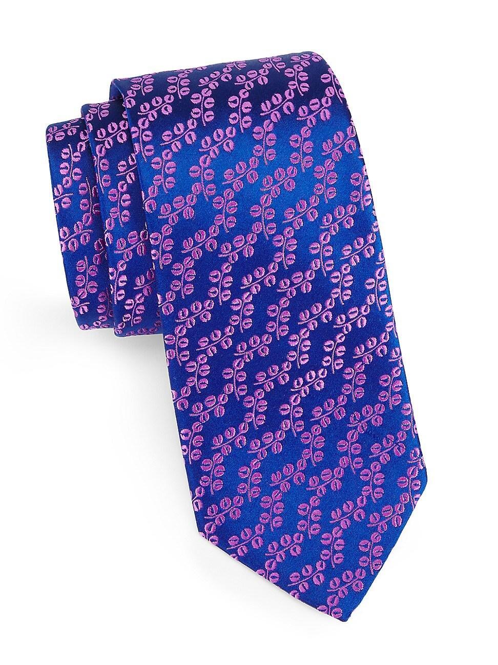 Mens Coffee Vine Silk Jacquard Tie Product Image