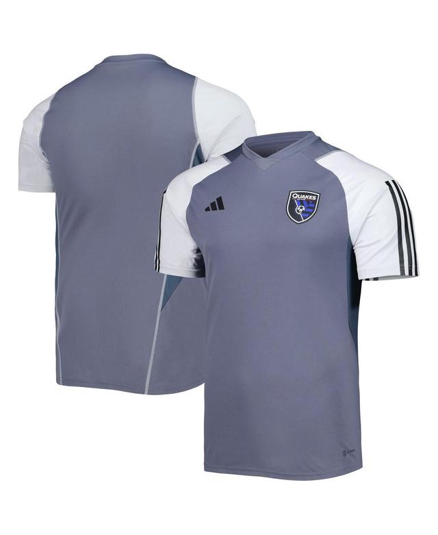 Mens adidas Gray San Jose Earthquakes 2023 On-Field Training Jersey - Gray Product Image