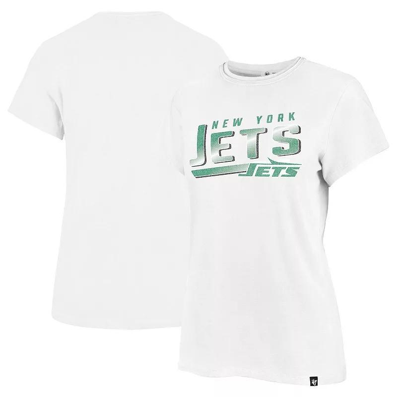 Womens 47 Brand White New York Jets Legacy Pep-Up Frankie T-shirt Product Image