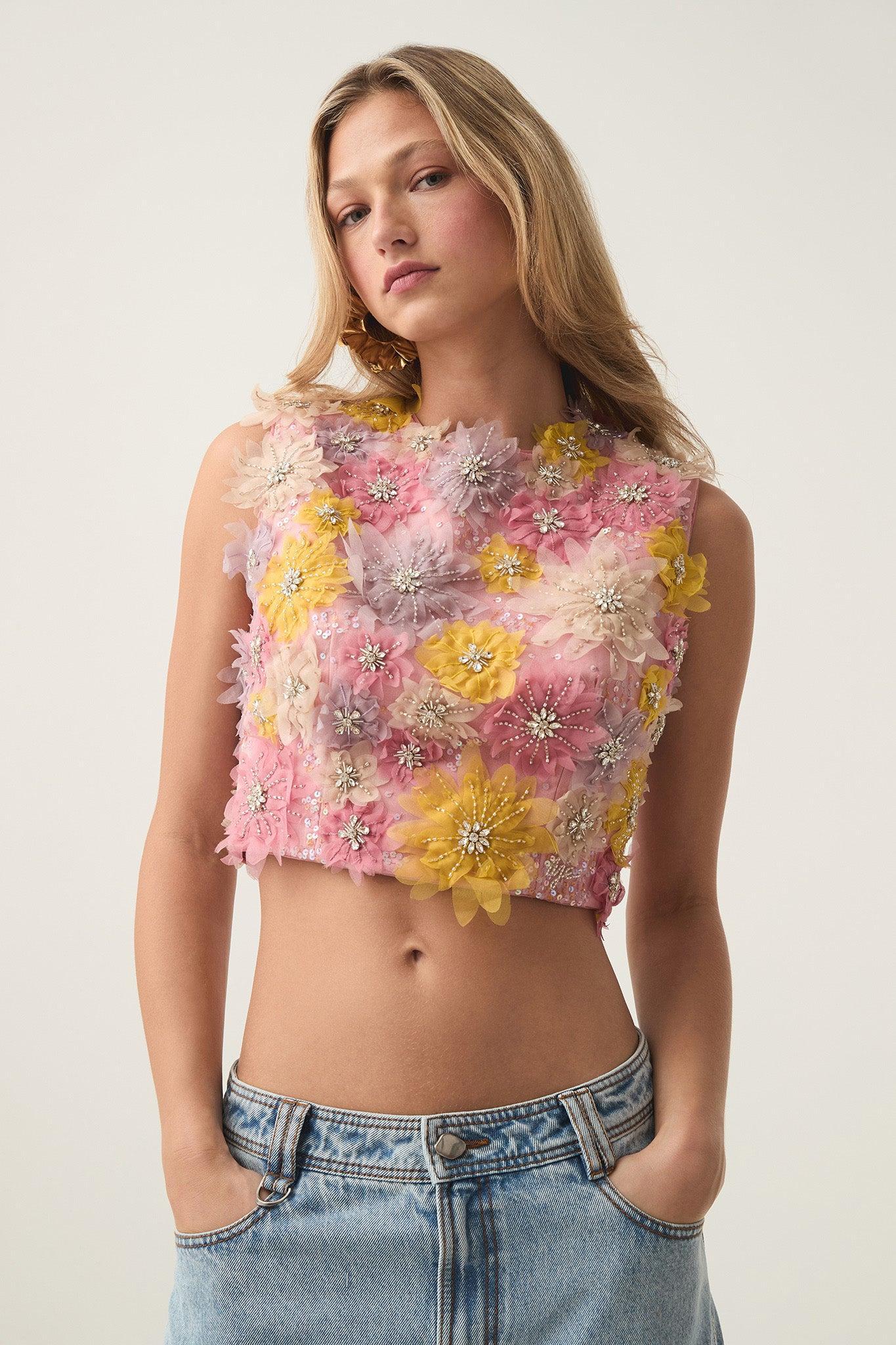 Blossom Flower Shell Top Product Image