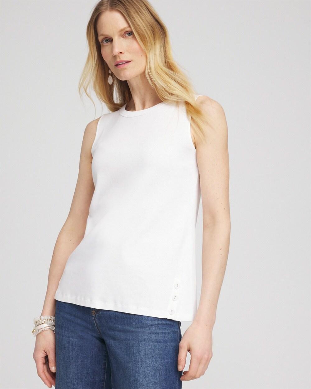 Women's Button Detail Tank Top Product Image