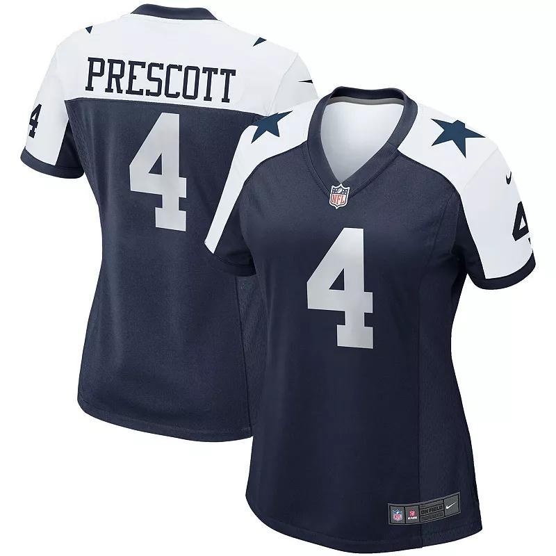 Womens Dak Prescott Navy Dallas Cowboys Alternate Game Team Jersey - Navy Product Image