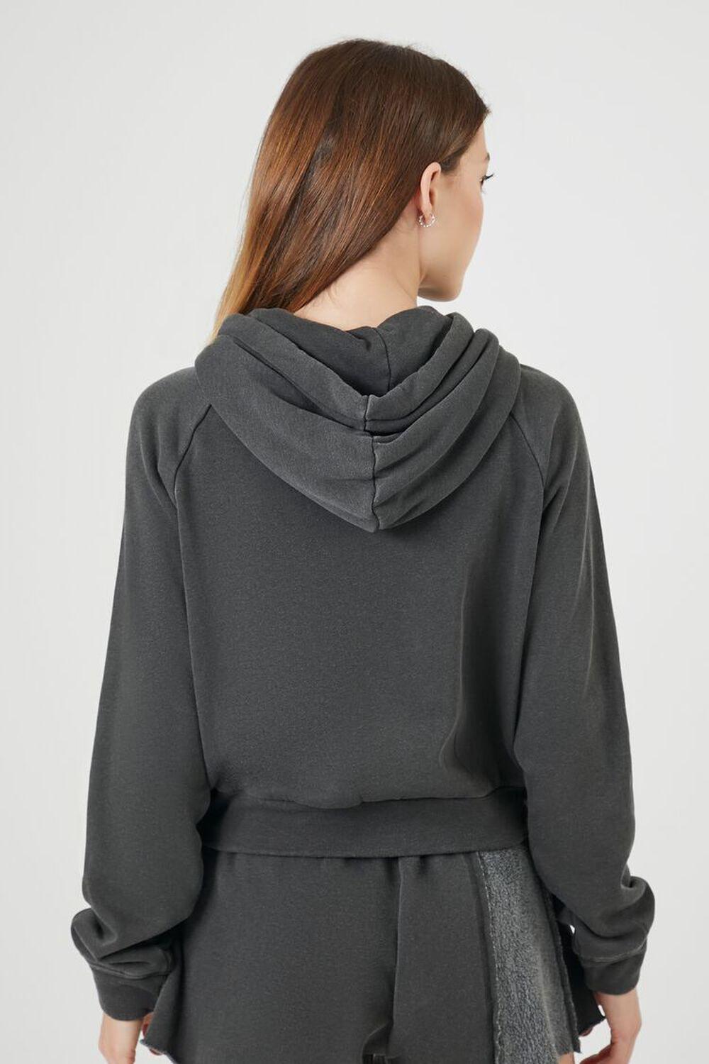 Reworked Fleece Raglan Hoodie | Forever 21 Product Image