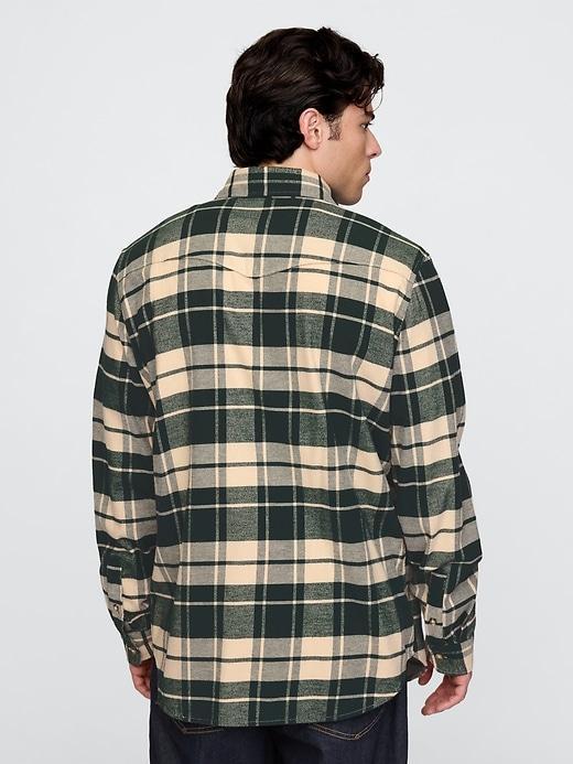 Organic Cotton Flannel Western Shirt Product Image