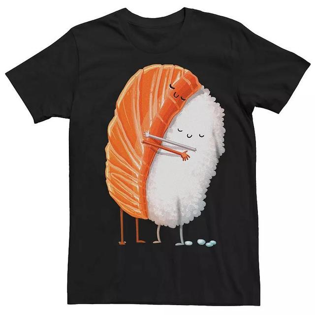 Mens Sake Salmon Sushi Hug Graphic Tee Product Image