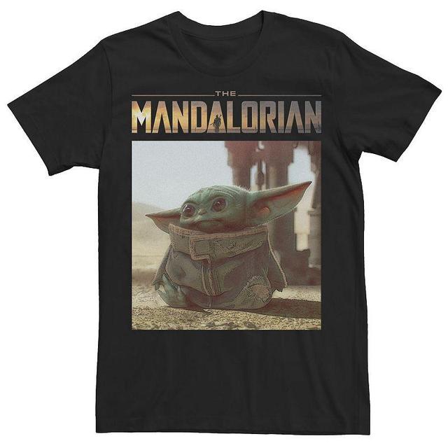 Mens Star Wars The Mandalorian The Child Portrait Logo Tee Product Image