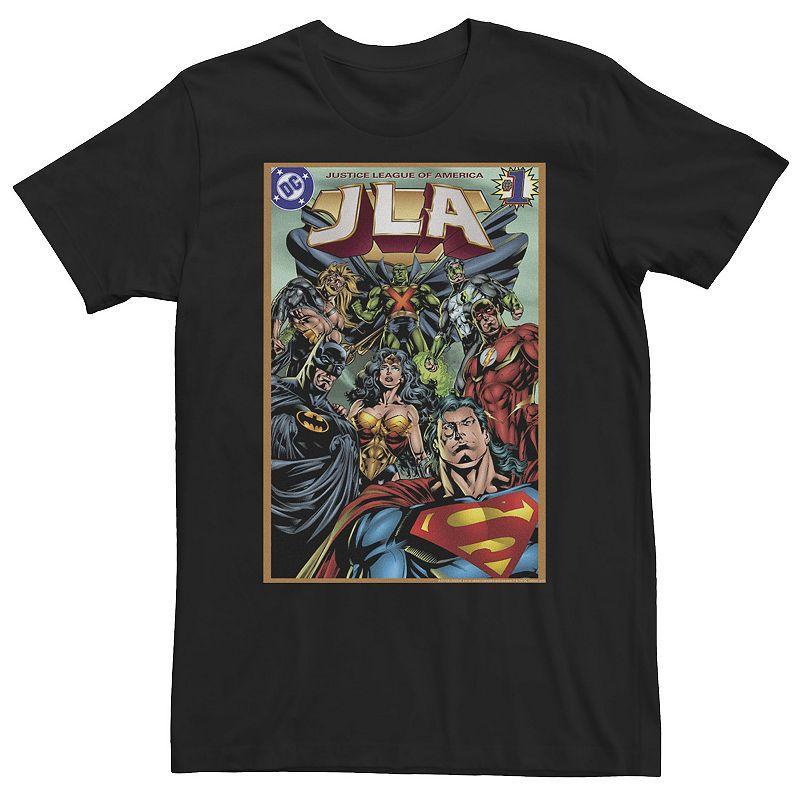 Big & Tall DC Comics Justice League of America Comic Cover Tee, Mens Product Image