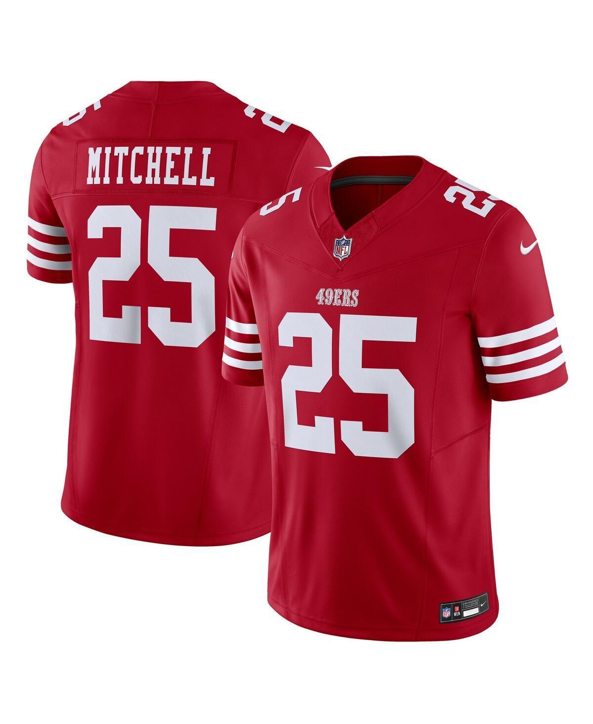 Mens Nike Elijah Mitchell Scarlet San Francisco 49ers Vapor F.U.S.E. Limited Jersey Product Image