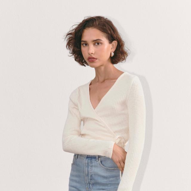 Cozy Rib Wrap Top by Everlane Product Image