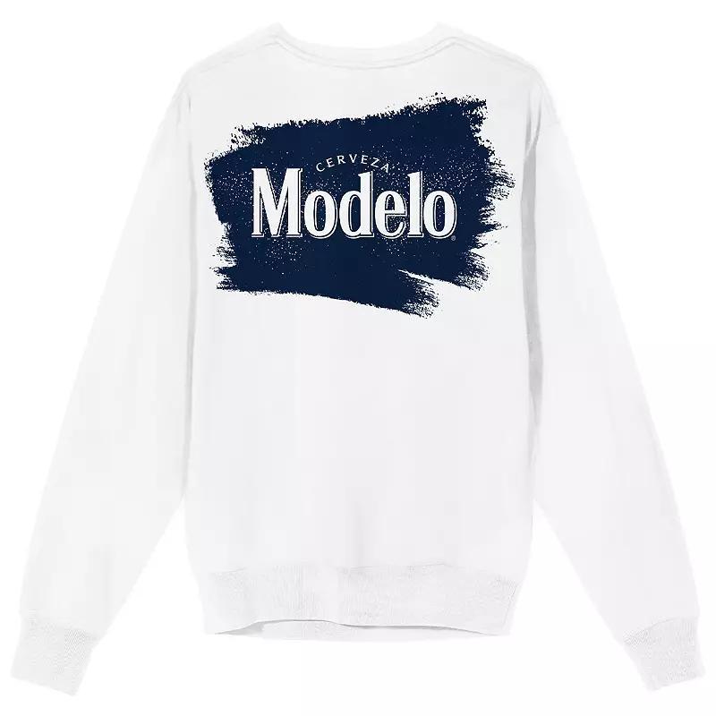 Mens Modelo Diamond Frame Beer Logo Graphic Sweatshirt Product Image