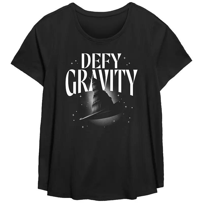 Plus Size Wicked Defy Gravity Flowy Graphic Tee, Womens Product Image