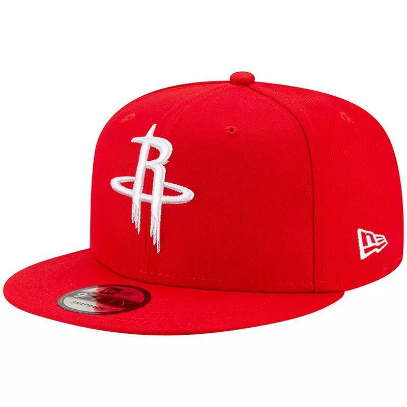 Mens New Era Houston Rockets Official Team Color 9FIFTY Snapback Hat Product Image