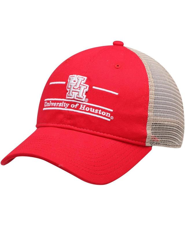 Mens The Game Red Houston Cougars Split Bar Trucker Adjustable Hat Product Image