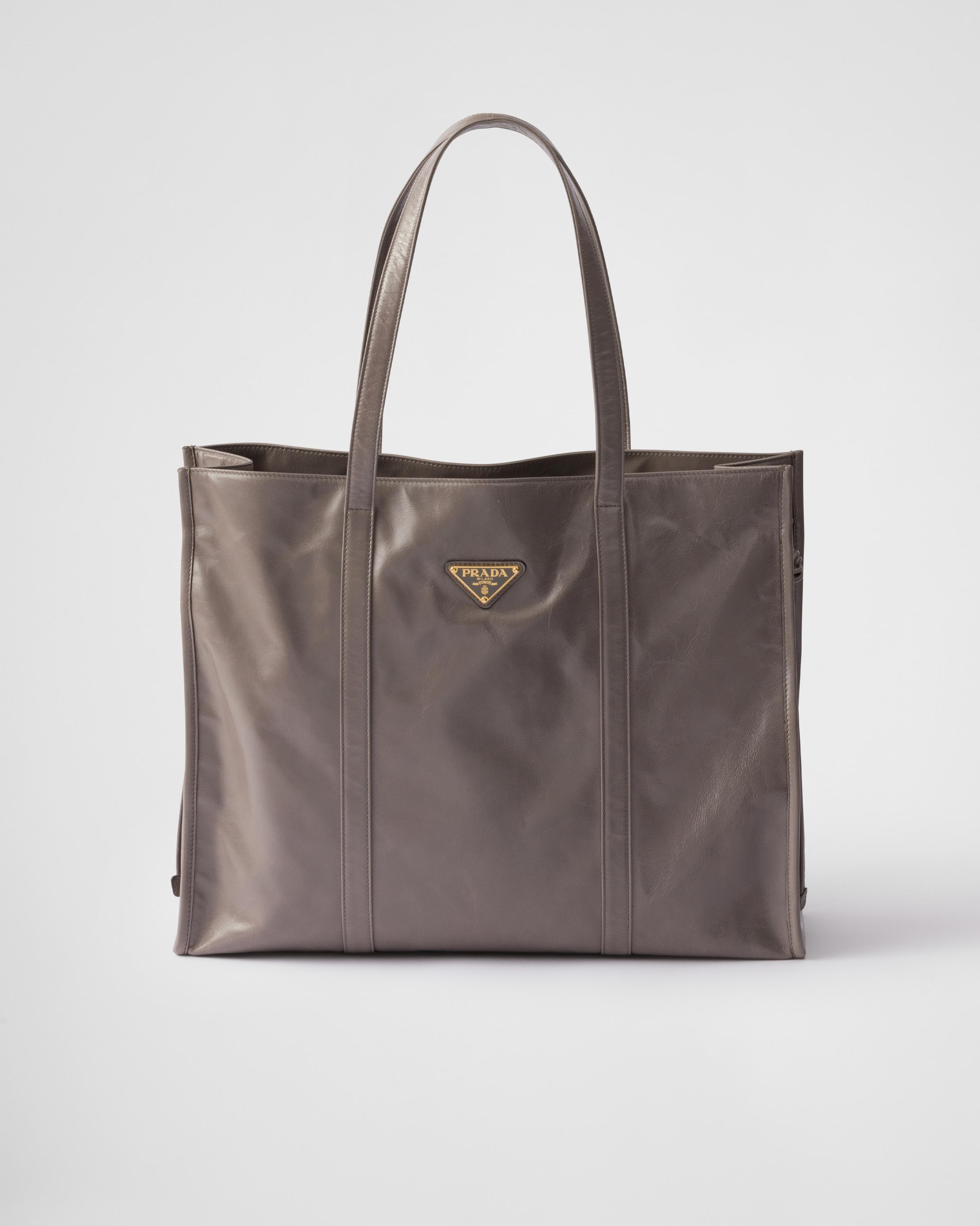 Large leather tote bag product image