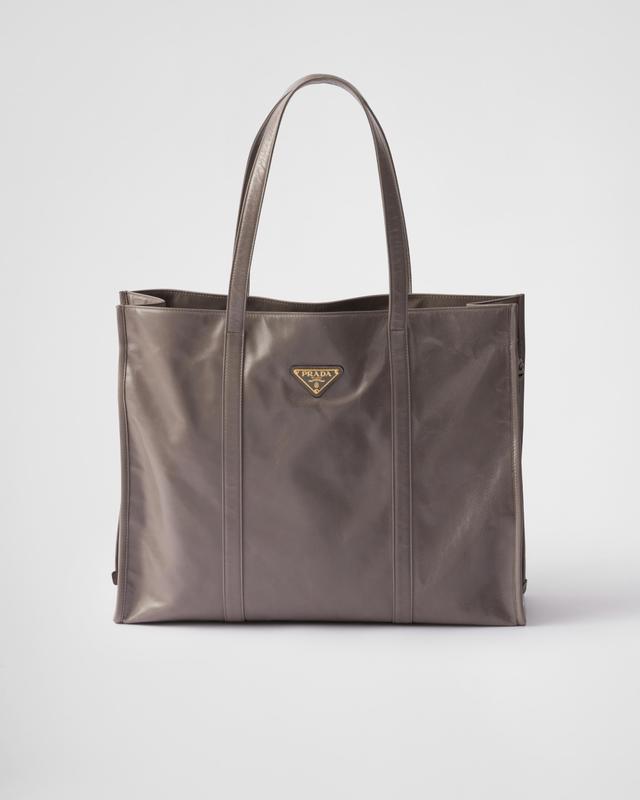 Large leather tote bag Product Image