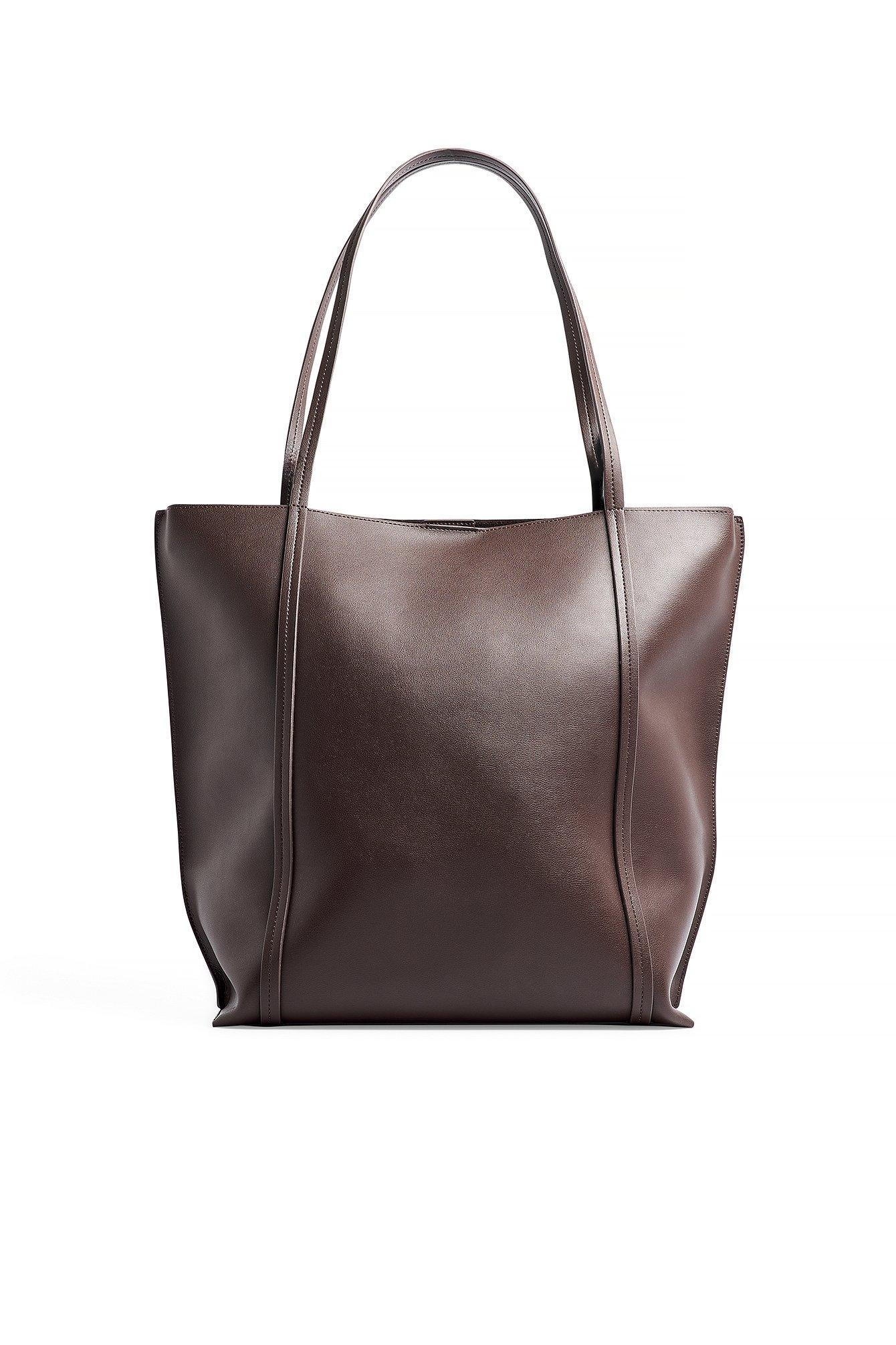 Boxy Leather Tote Product Image