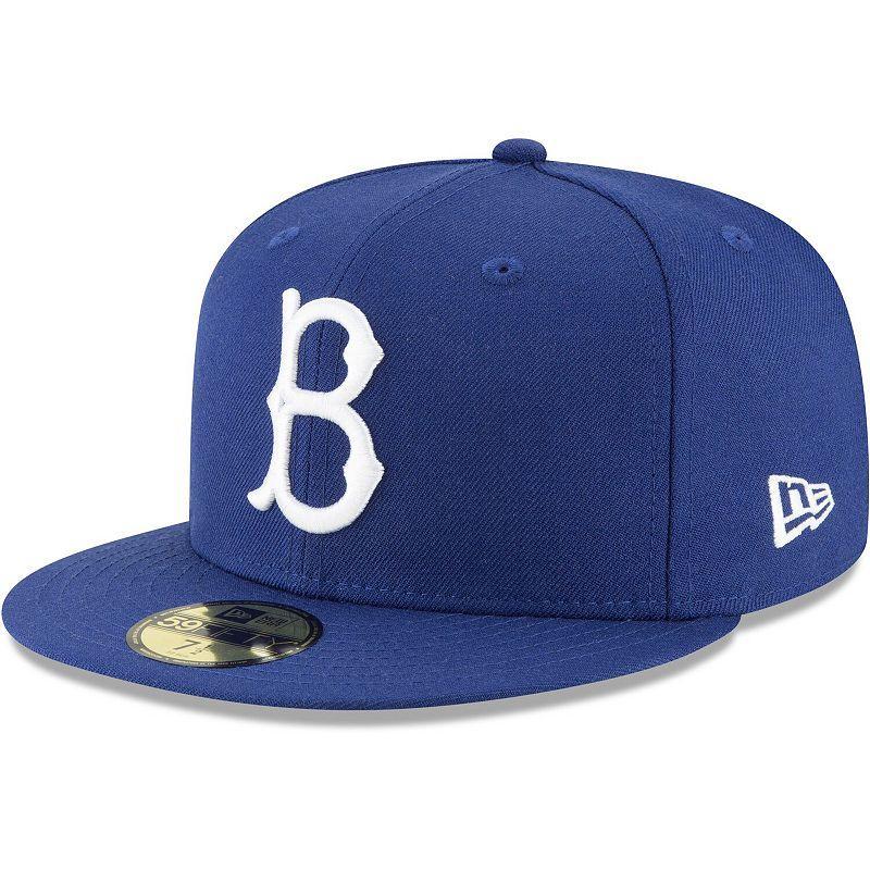 Mens New Era Royal Brooklyn Dodgers Cooperstown Collection Wool 59FIFTY Fitted Hat Product Image