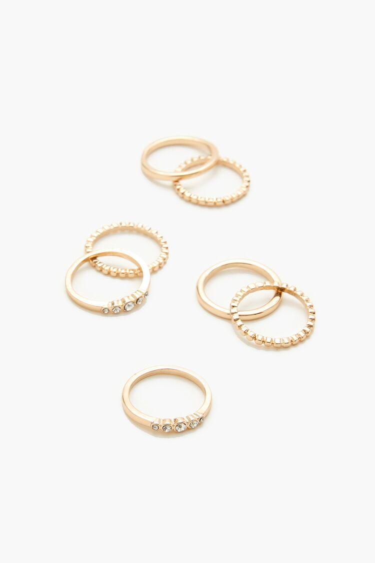 Thin Rhinestone Ring Set | Forever 21 Product Image