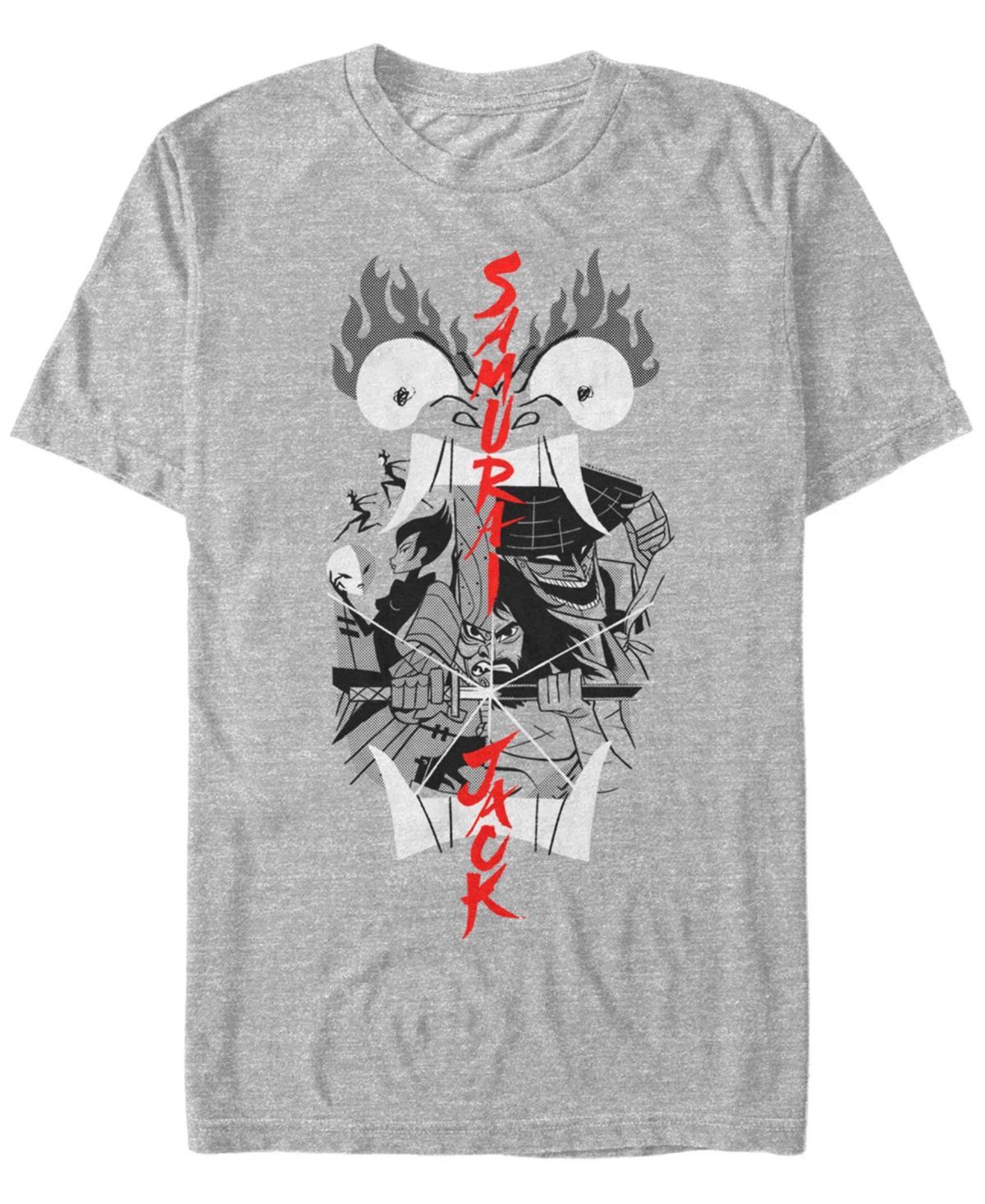 Mens Cartoon Network Samurai Jack Story Mode In Akus Mouth Tee Athletic Grey Product Image