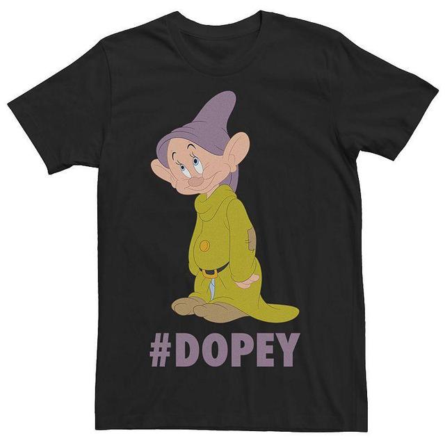 Disneys Snow White Dopey Mens Hashtag Portrait Tee Product Image