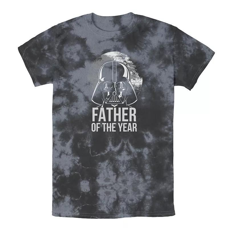 Mens Star Wars Vader Father Of The Year Dad Tee, Boys Black Grey Product Image