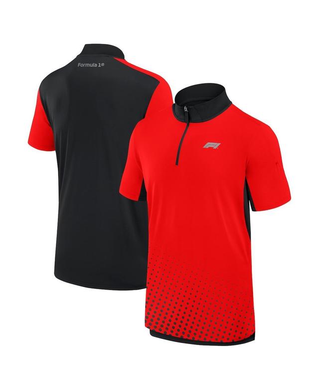 Fanatics Mens Red Formula 1 Tech Quarter-Zip Polo shirt Product Image