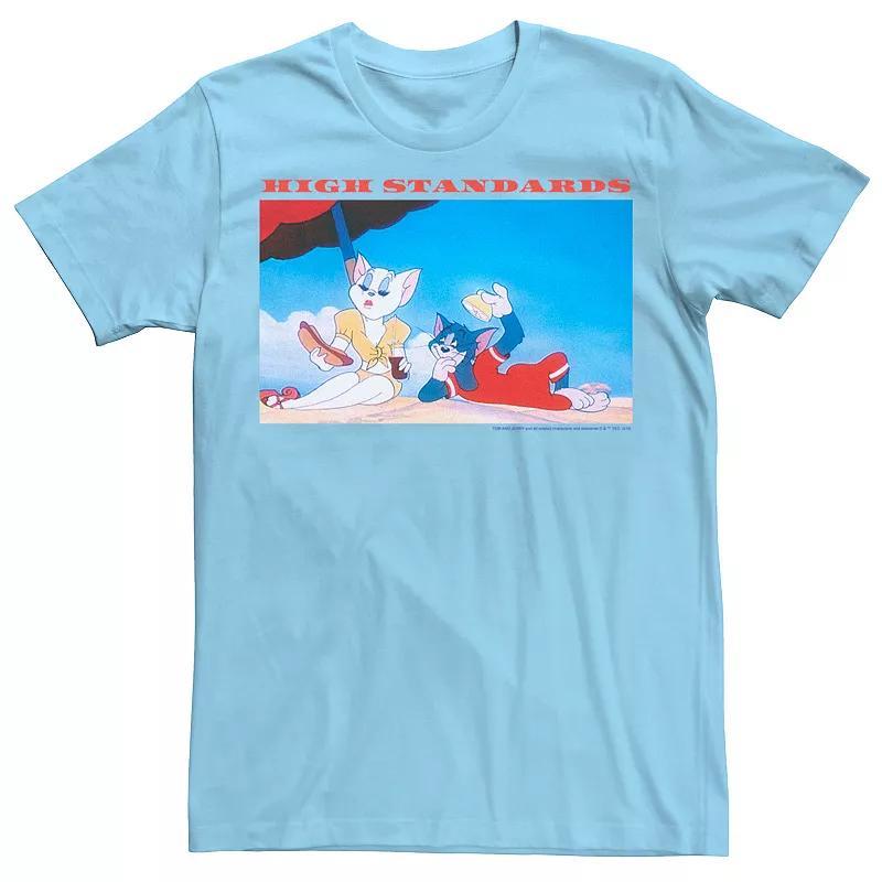 Mens Tom & Jerry High Standards Beach Poster Graphic Tee Product Image