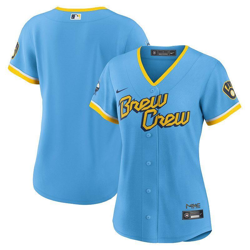 Womens Nike Powder Blue Milwaukee Brewers 2022 City Connect Replica Team Jersey Product Image