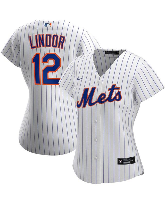 Womens Francisco Lindor White New York Mets Home Replica Player Jersey - White Product Image