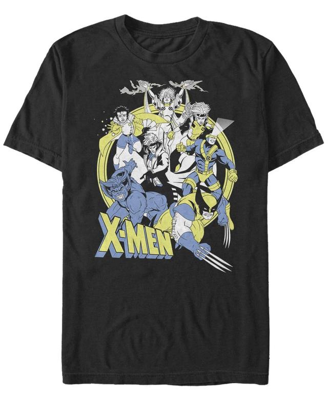 Fifth Sun Mens Vintage-Like X-Men Short Sleeve Crew T-shirt Product Image